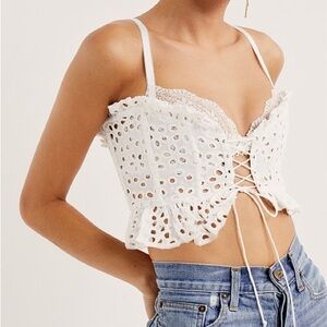 For Love and Lemons Sadie Corset Crop Top